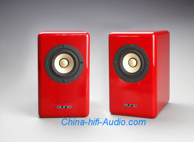 Aune X-3 Full Frequency speakers mini Loudspeakers a pair Red Aune X-3 Full Frequency speakers mini Loudspeakers a pair Red